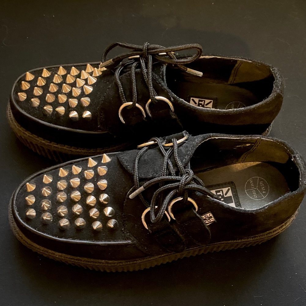 Authentic TUK goth studded creepers